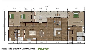 Mossy Oak Nativ Living Series / The Sozo WL-MONL-8038 Layout 43650